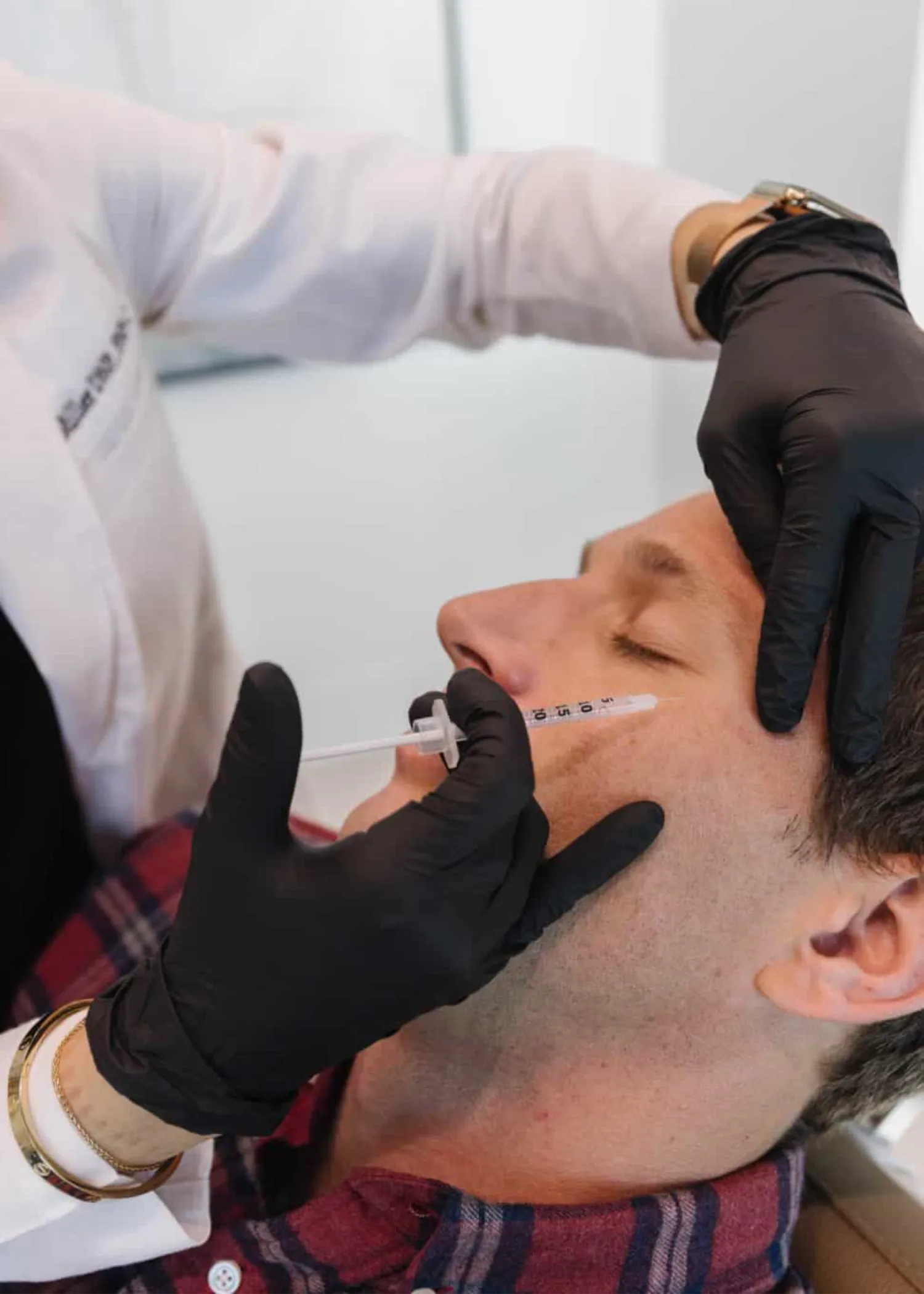 A man gets Botox and Dysport
